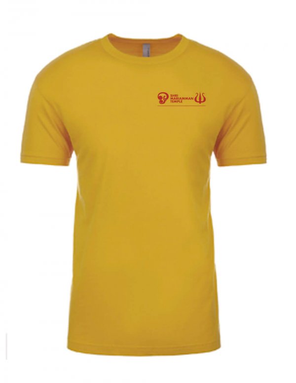 Shri-Mariamman-Temple-T-shirt_Mustard-triblend-_front