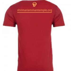 Shri-Mariamman-Temple-T-shirt_Red-triblend_Back